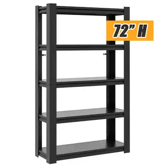Walmart IKIMI 5-Tier Metal Storage Shelves for Garage, 16 D*36 W*72 H, Black, Assembly Required offer