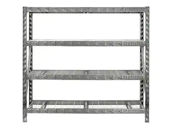 Walmart GLADIATOR 77 WIDE HEAVY DUTY RACK WITH FOUR 24 DEEP SHELVES offer
