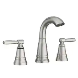Walmart MOEN 84972SRN Halle 8 in. Widespread 2-Handle High-Arc Bathroom Faucet in Spot Resist Brushed Nickel offer