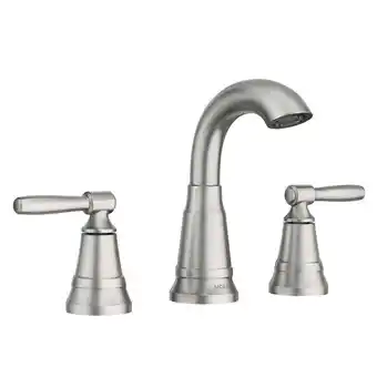 Walmart MOEN 84972SRN Halle 8 in. Widespread 2-Handle High-Arc Bathroom Faucet in Spot Resist Brushed Nickel offer