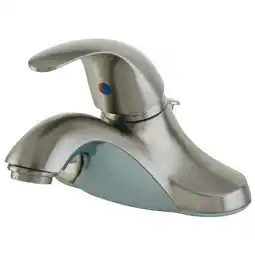 Walmart Kingston Brass KB6548LL Single-Handle 4 in. Centerset Bathroom Faucet, Brushed Nickel offer