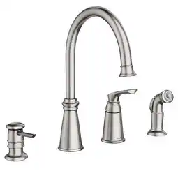 Walmart Moen 87044Srs Spot Resist Stainless One-Handle High Arc Kitchen Faucet offer