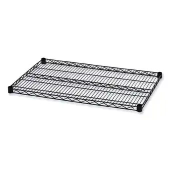 Walmart Alera Industrial Wire Shelving Extra Wire Shelves 36w x 24d Black 2 Shelves/Carton SW583624BL offer