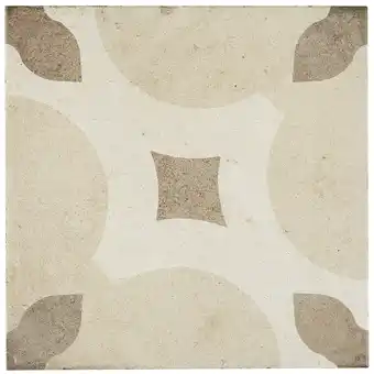 Walmart Tilish Porcelain Cement Look 8 x 8 inch Warm Blend Decorative Tile in Piccolo Fiore warm blend offer