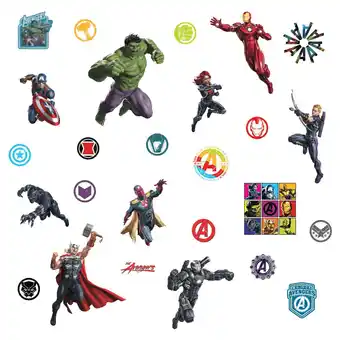 Walmart New Classic Avengers Peel and Stick Wall Decals RMK4289SCS Marvel Superhero Children Room Stickers offer