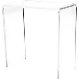 Walmart Plymor Clear Acrylic Vertical Rectangular Display Riser, 6 H x 6 W x 3 D (3/16 thick) offer