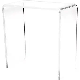 Walmart Plymor Clear Acrylic Vertical Rectangular Display Riser, 6 H x 6 W x 3 D (3/16 thick) offer