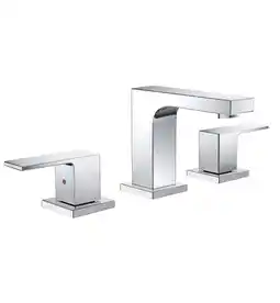 Walmart Fresca Sesia Widespread Mount Bathroom Vanity Faucet - Chrome - FFT3801CH offer