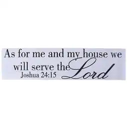 Walmart Joshua 24:15 Quote Wall Sticker Bible Verses Lord Decal Removable DIY Room Decor offer