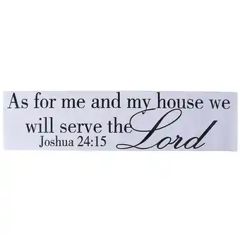 Walmart Joshua 24:15 Quote Wall Sticker Bible Verses Lord Decal Removable DIY Room Decor offer