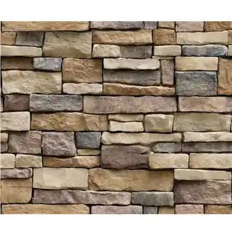 Walmart VerPetridure Clearance Wall Paper Brick Stone Rustic Effect Self-adhesive Wall Sticker Home Decor offer