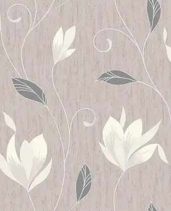 Walmart Advantage Anais Neutral Floral Trails Unpasted Vinyl Wallpaper, 20.5-in by 33-ft, 56.4 sq. ft offer