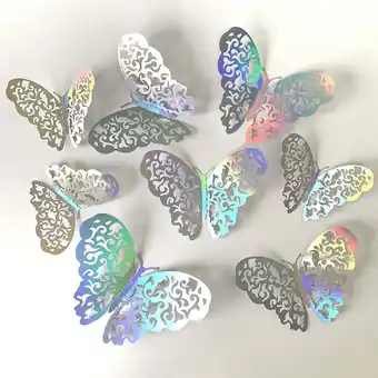 Walmart CCOCC Wall Paper,Stunning Gradient Effect Wall Decals,3D Butterfly Shape Wall Decals,Style1 offer