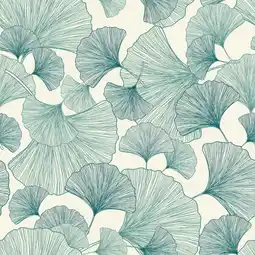 Walmart Rasch Waft Teal Ginkgo Wallpaper offer