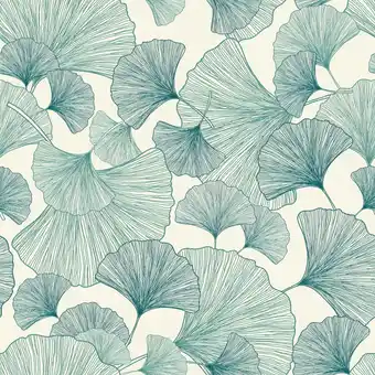 Walmart Rasch Waft Teal Ginkgo Wallpaper offer