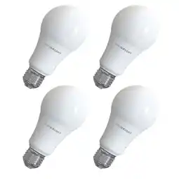 Walmart Viribright 100-Watt Equivalent A19 E26 General Purpose LED Light Bulb , 6500K Daylight (4-Pack) offer