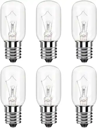 Walmart GUZEIR 6PCS Light Bulb for Microwave E17 Base 125V 40W Replace offer