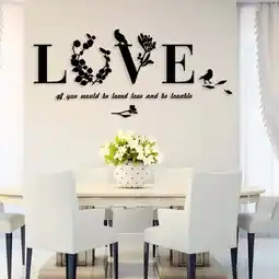 Walmart Home Decor Stylish Removable 3D Leaf Love Wall Sticker Art Decals Bedroom Decor offer