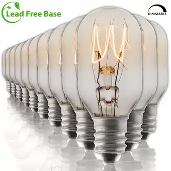 Walmart Salt Rock Lamp Replacement Bulb 12 Pack-15W for Himalayan Salt Lamps&Baskets, Night Lights. E12 T20 offer