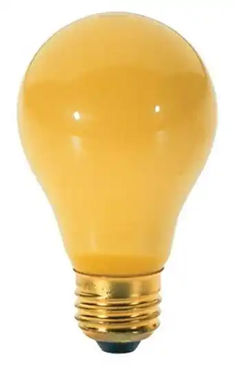 Walmart Satco S3939 - 100 watt A19 Incandescent Yellow 2000 average rated hours Medium base 130 volts 2/Pack offer