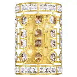 Walmart CWI Lighting Belinda 2 Light Transitional Metal Wall Sconce in Champagne Gold offer