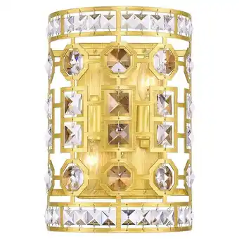 Walmart CWI Lighting Belinda 2 Light Transitional Metal Wall Sconce in Champagne Gold offer