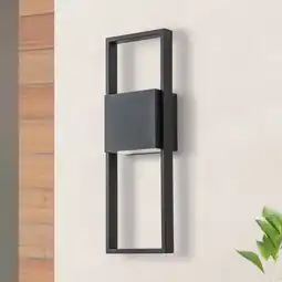 Walmart C Cattleya 2-Light Matte Black LED Outdoor Wall Lantern Sconce offer