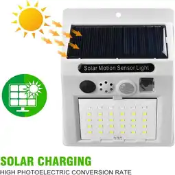 Walmart Tianherq 2Pcs LED Solar Powered Motion Sensor Lights Outdoor Wall Lighting for Garden Patio offer