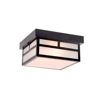 Walmart Acclaim Lighting 4710 Artisan 2 Light Outdoor Flush Mount Ceiling Fixture offer