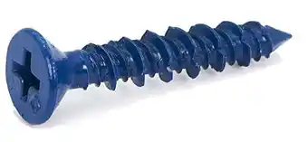 Walmart CONFAST 3/16 x 1-1/4 Flat Phillips Concrete Screw w/ Drill Bit for Masonry, Block or Brick (100/Box) offer