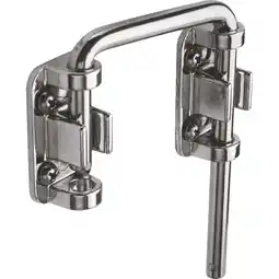 Walmart Sliding Door Loop Lock, 2-1/8 in., Hardened Steel Bar w/Diecast Base, Chrome Plated offer