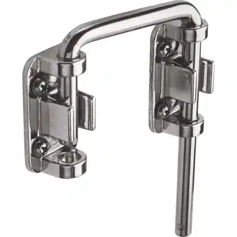 Walmart Sliding Door Loop Lock, 2-1/8 in., Hardened Steel Bar w/Diecast Base, Chrome Plated offer