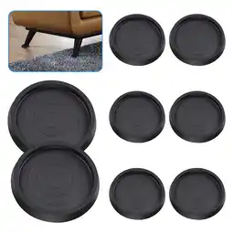 Walmart TSV 8pcs Furniture Coasters, 2.5 Non Slip Furniture Pads for Hardwoods Floors offer