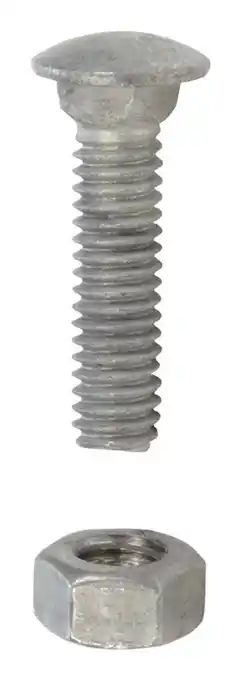 Walmart YardGard 5/16 in. X 1-1/4 in. L Galvanized Steel Carriage Bolt offer