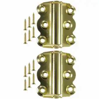 Walmart Hampton Products-Wright 216937 2.75 in. Self-Closing Hinges, Brass offer