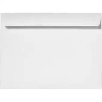 Walmart LUXPaper 6 1/2 x 9 1/2 Booklet Envelopes, Bright White, 50/Pack offer