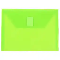 Walmart JAM Paper Plastic Hook & Loop Envelopes, 5.5x7.5, 12/Pack, Lime Green offer