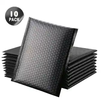 Walmart 10Pcs Bubble Mailers Padded Envelopes Lined Poly Mailer Self Seal Black offer