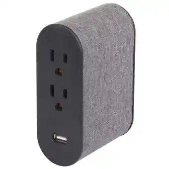 Walmart Globe Electric 264387 4 Grounded Outlets Designer Wall Tap, Black offer