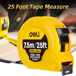 Walmart Deli Measuring Tape Measure 25 Ft, Metric, Imperial Measurement Tape, Retractable, Self-Lock offer