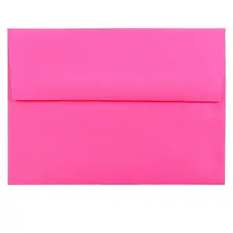 Walmart JAM A6 Envelopes, 4.8x6.5, Fuchsia, 50/Pack offer