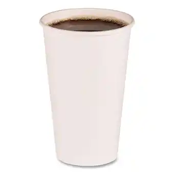 Walmart Paper Hot Cups 16 oz, White, 20 Cups/Sleeve, 50 Sleeves/Carton offer