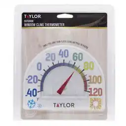 Walmart TAYLOR Seasons WINDOW CLING 7 Outdoor Thermometer No Tool Needed EASY #5323 offer