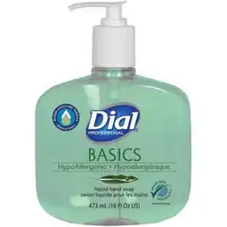 Walmart 16 fl oz Dial Basics Liquid Hand Soap, Green - Pack of 12 offer
