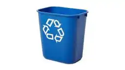 Walmart Rubbermaid Commercial Products FG295773BLUE Deskside Recycling Container, 10 Gallon/41 QT, Blue offer