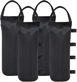 Walmart Qalabka Gazebo Sand Bags, 12 LBS Each, 4-Pack, Dark Black, Universal Fit, Sold without Sand offer