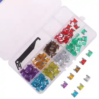 Walmart 100x micro auto car low profile mini blade fuse kit 3A5A7.5A10A15A 20A25A30A offer