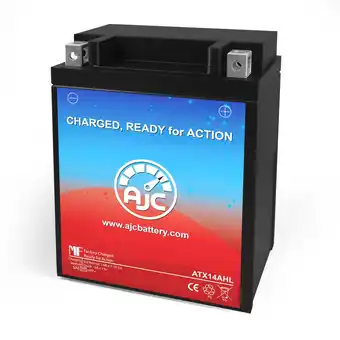 Walmart AJC Battery Compatible with Chrome Battery YB14L-A2 Powersports Replacement Battery offer