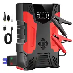 Walmart ATUPEN Car Jump Starter, 4000A Peak 30000mAh 150PSI Tire Inflator Digital Display LED Light offer