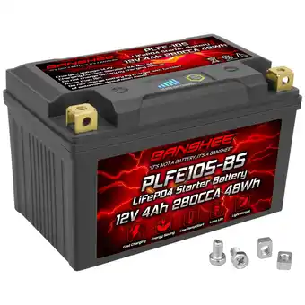 Walmart Banshee 12V Lithium Ion Motorcycle Battery YTXZ10S offer